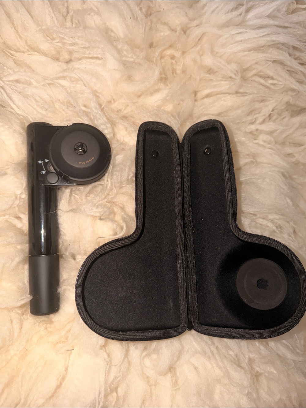 Pre-owned Handpresso Manual Portable Espresso Maker Black w/ Carrying Case